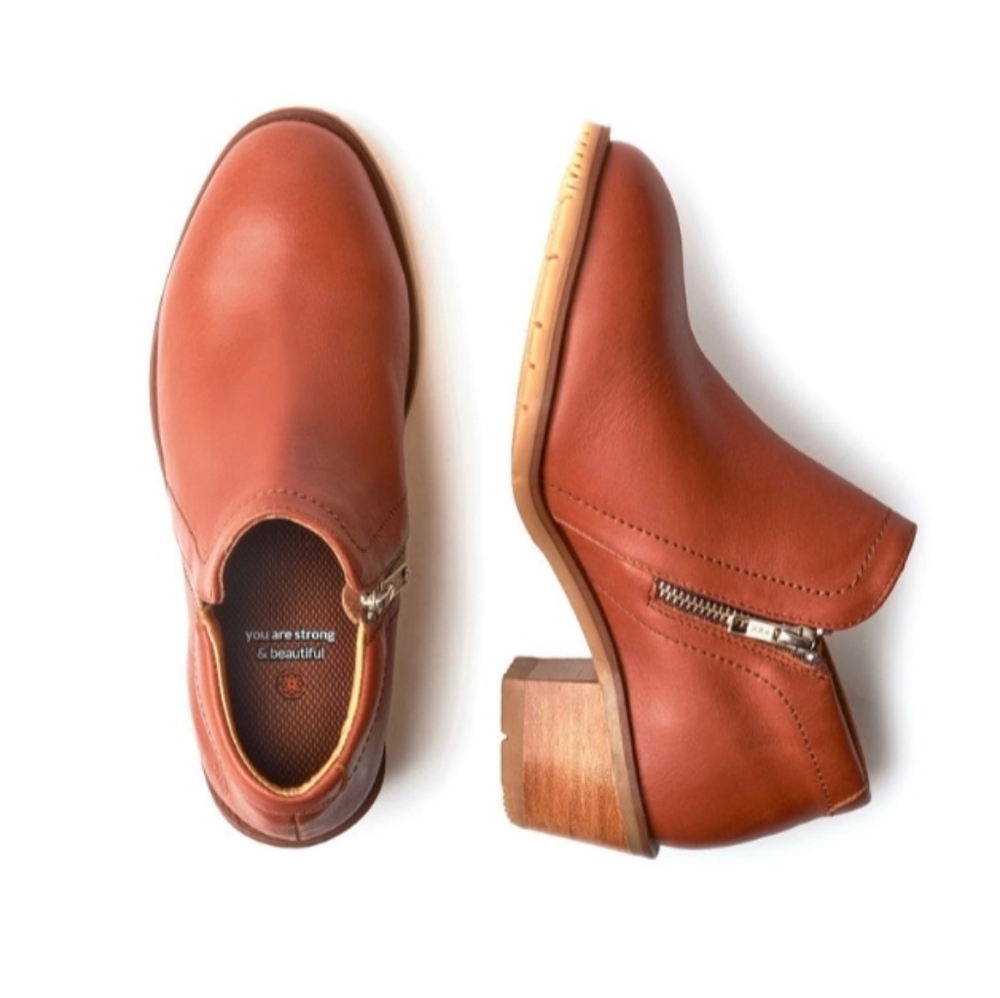 Brown Leather Ankle Boots